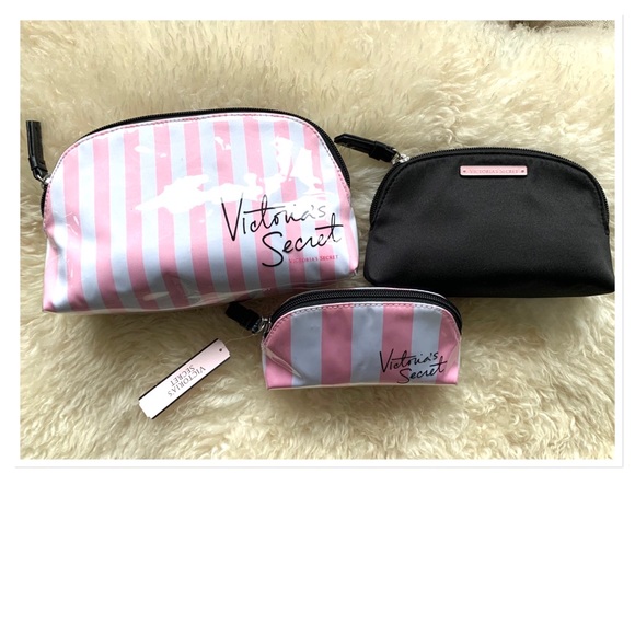 NWT Victoria’s Secret Makeup Bag Three Piece Set - Picture 7 of 9